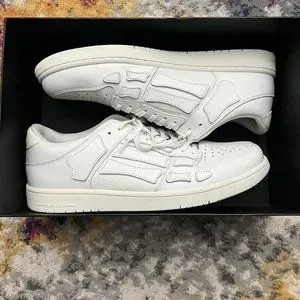 AMIRI SKEL LOW TOP Sneakers In White Size 11 PS22MFS003 Buy Amiri Skel Top Low  main image 3